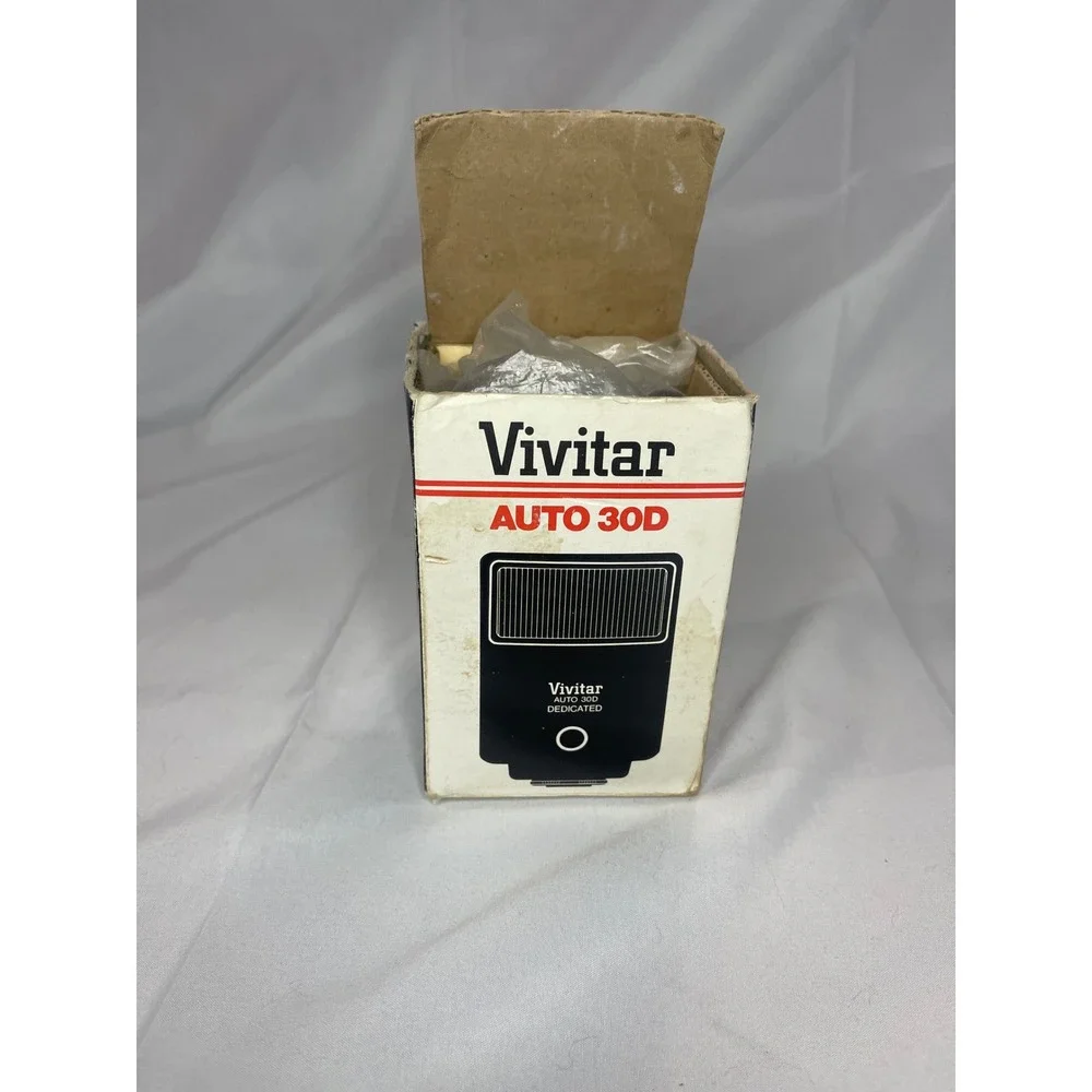 Vivitar Auto 30D Dedicated Electronic Flash Vintage SLR Accessory UNTESTED